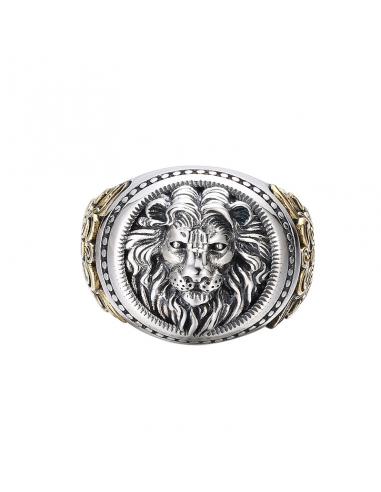 Bague Homme Argent Tete de Lion Faites des économies