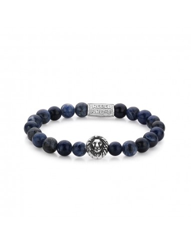 BRACELET REBEL & ROSE MAD BLUE LION 8MM hantent personnes