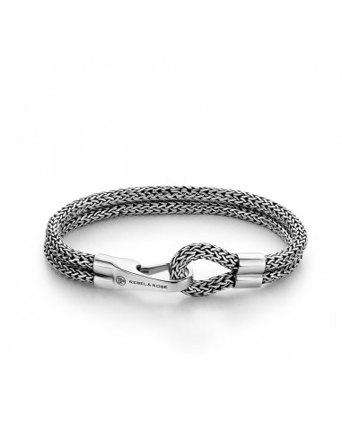 BRACELET REBEL & ROSE ARGENT BOUCLE CROCHET 50-70% off 